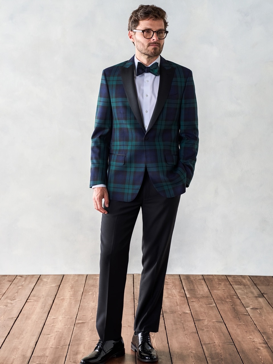 Black & Tartan Tuxedo Image 1