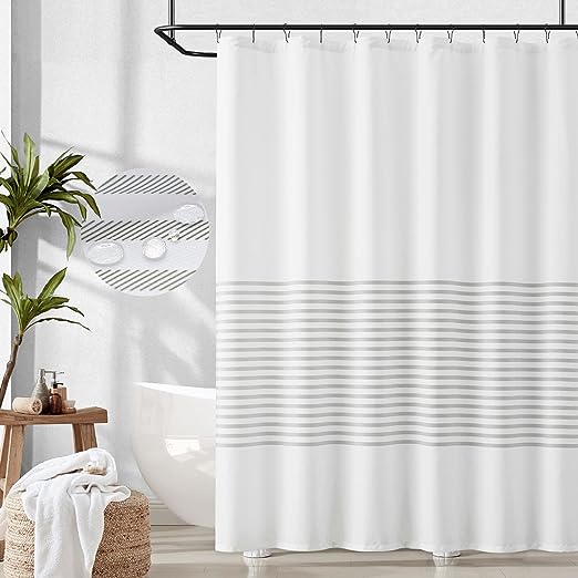 Striped Shower Curtain Image 1