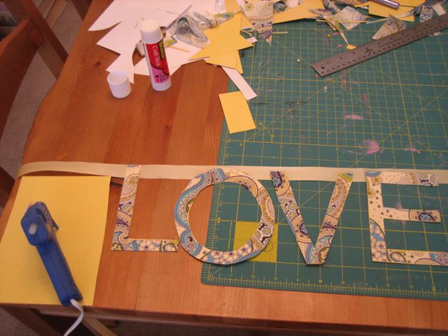 Mary & Josh: Fabric Letters