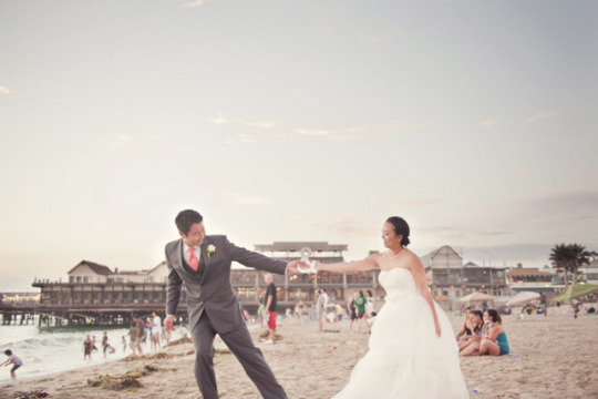 {Real Wedding} Coral Anthropologie-Inspired Wedding in Redondo Beach