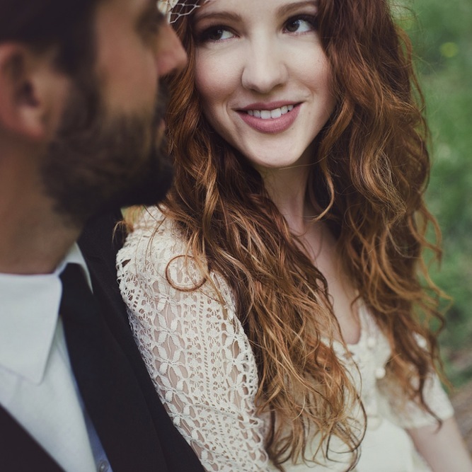 Bohemian Romance In The Woods Amidst The Wisteria