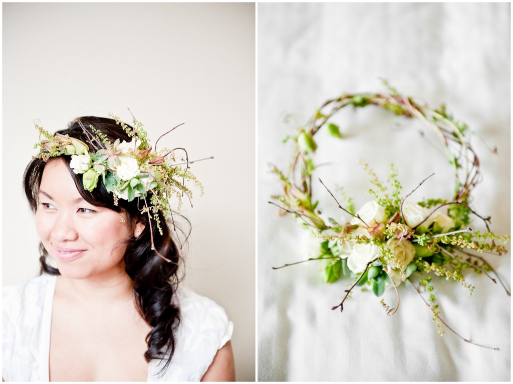 Seattle Wedding with Succulents, Flower Crowns and Handmade Details