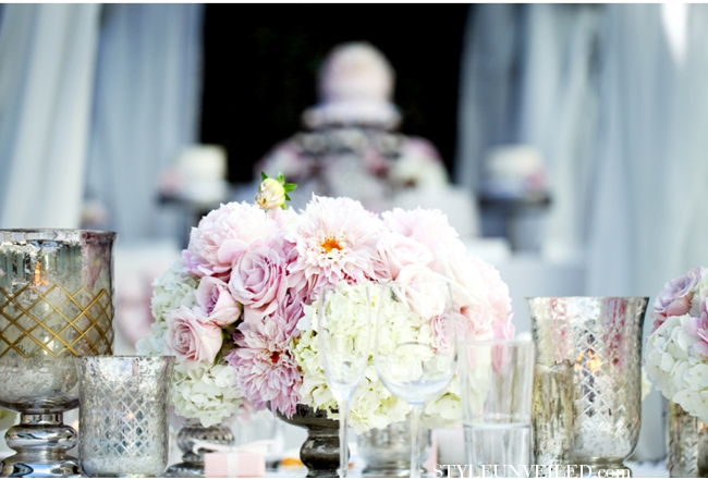 Mary and Adam's Glamorous Pink Silver and Blue Wedding