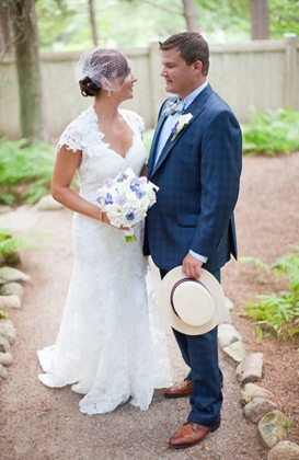 Eclectic Blue & Green Maine Wedding