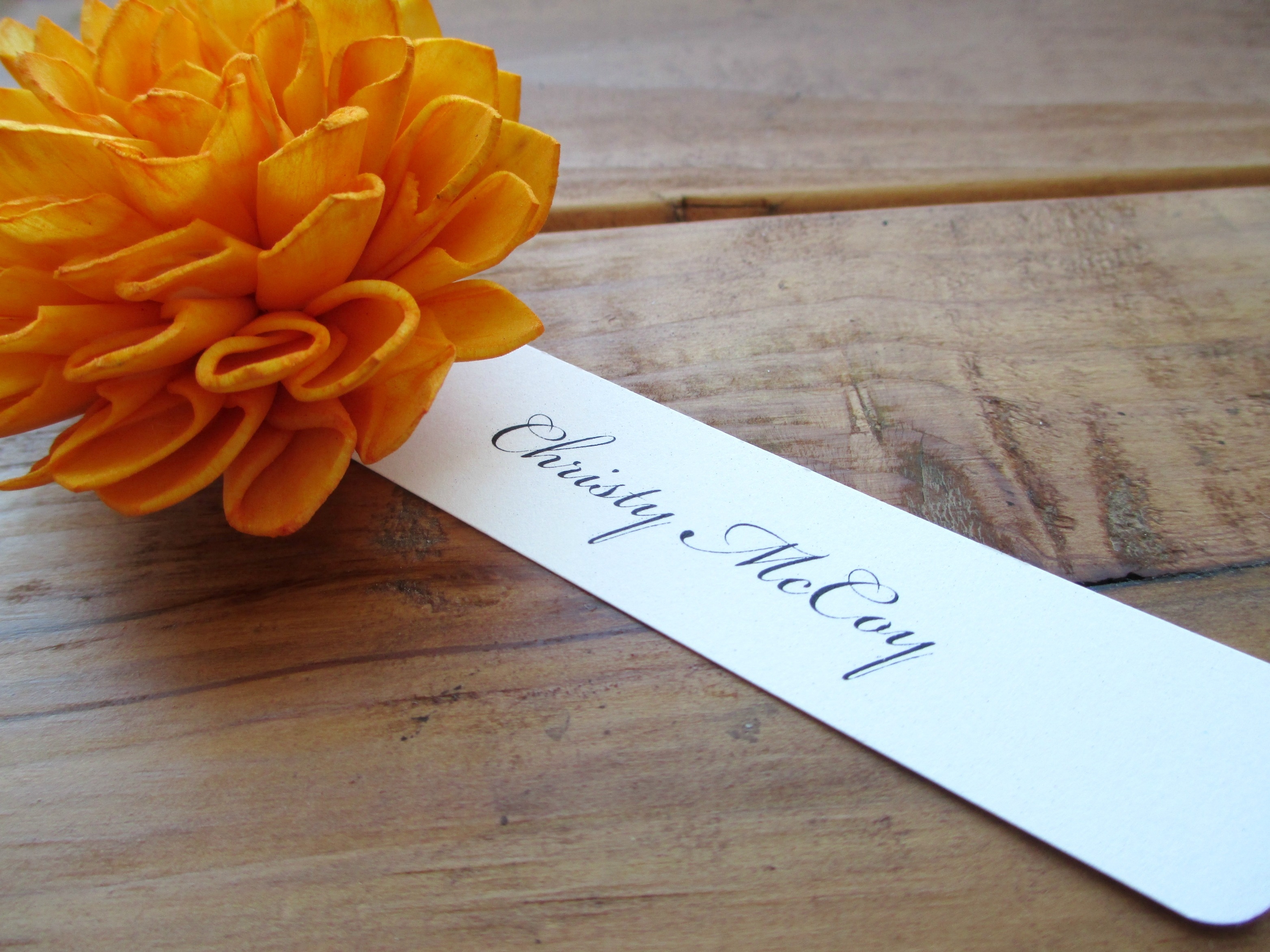 Wooden Rustic Wedding Place Cards