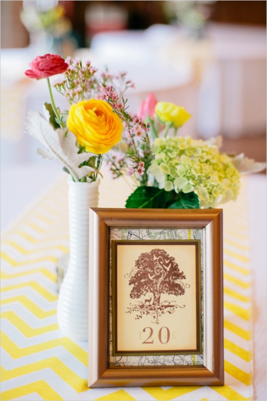 Bright And Cheery Wedding in Blue And Yellow
