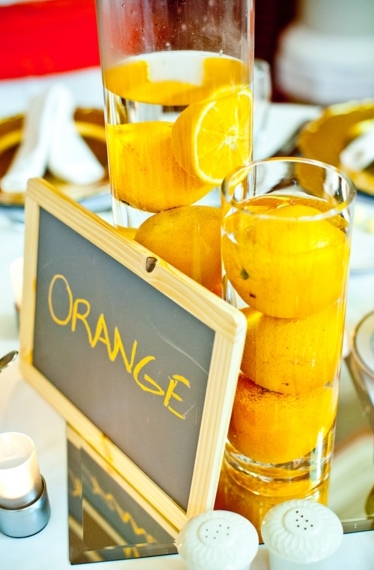 Elegant Orange & Blue Orange Grove Themed Wedding