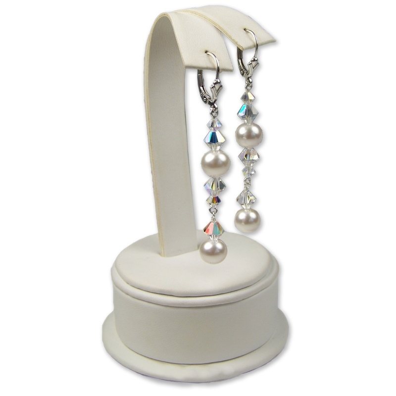 Classic Pearl and Crystal Earrings