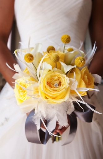 Modern Yellow & Slate Wedding Inspiration