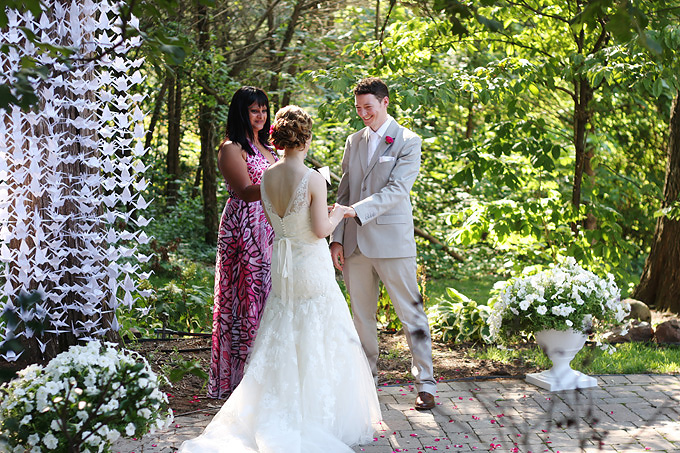 Bright Pink and Green Spring Wedding