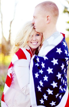 Star-Spangled Love: Patriotic Engagement Photos