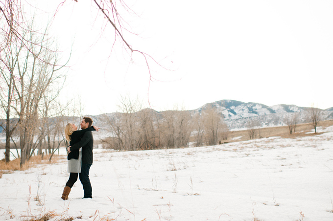A Fun and Snowy Anniversary Shoot