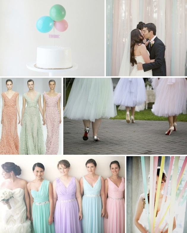 Pretty Pastels Rainbow Wedding Ideas and Inspiration