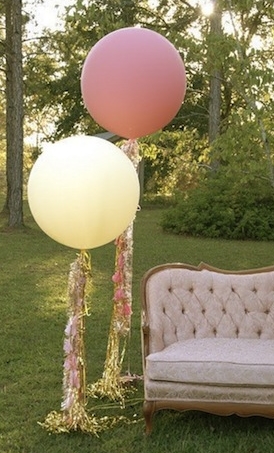 BUY or DIY Geronimo Style Big Round Balloons With Streamers