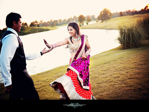 Bollywood Vintage Reception by Aaron Photography