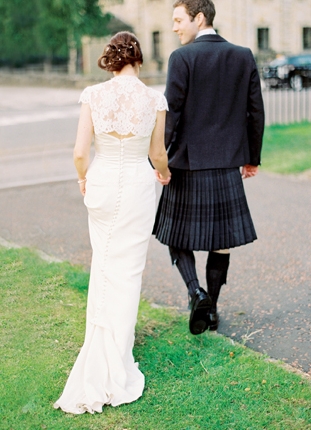 Scottish Sunshine Wedding: Yellow Roses & Charcoal Grey Tartan {2}