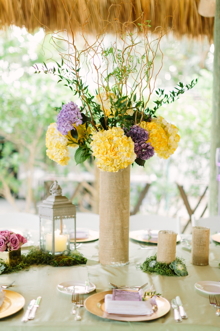 A Romantic Lavender and Yellow Wedding