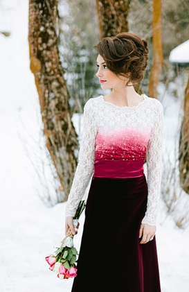 Magical Winter Wedding Shoot: Roses Snow & Red Velvet