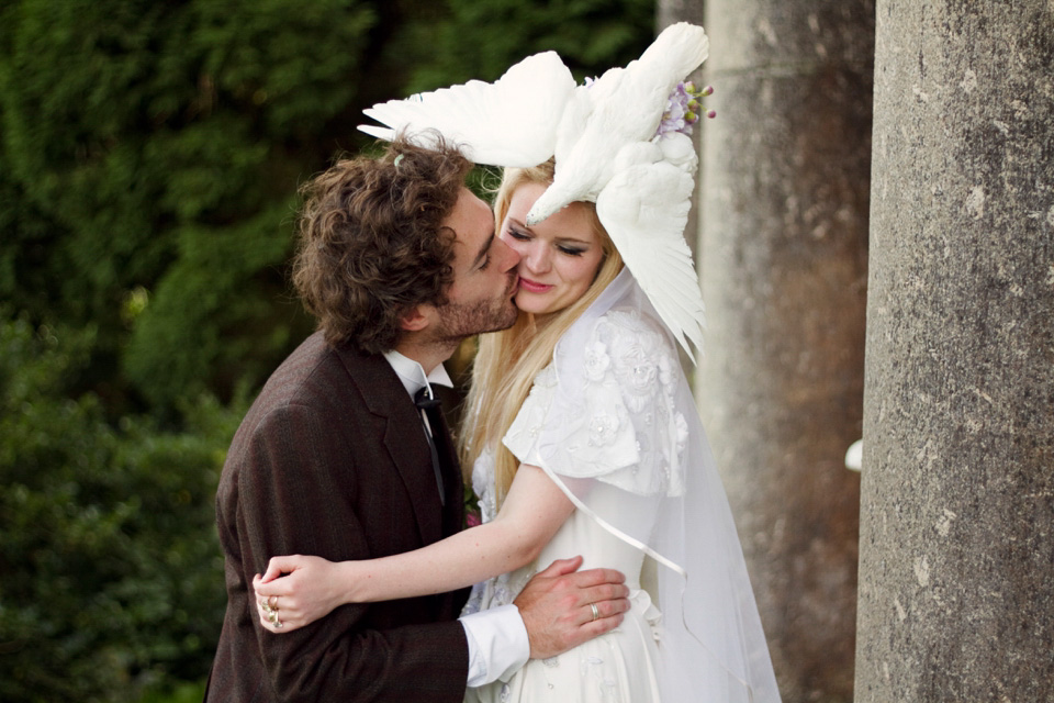 Taxidermy And Temperley For A Quirky, Festival Inspired English Country Wedding