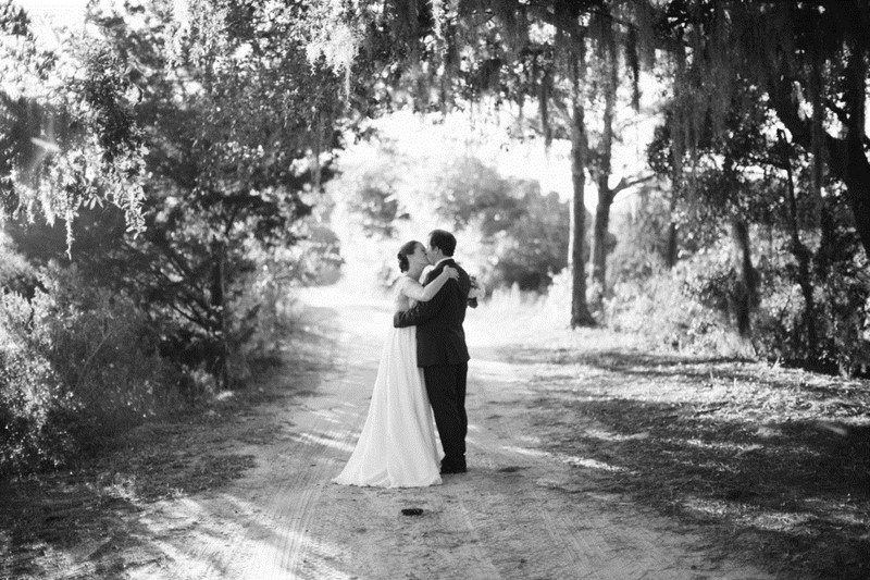 Something Blue Lowcountry Wedding with Spanish Moss