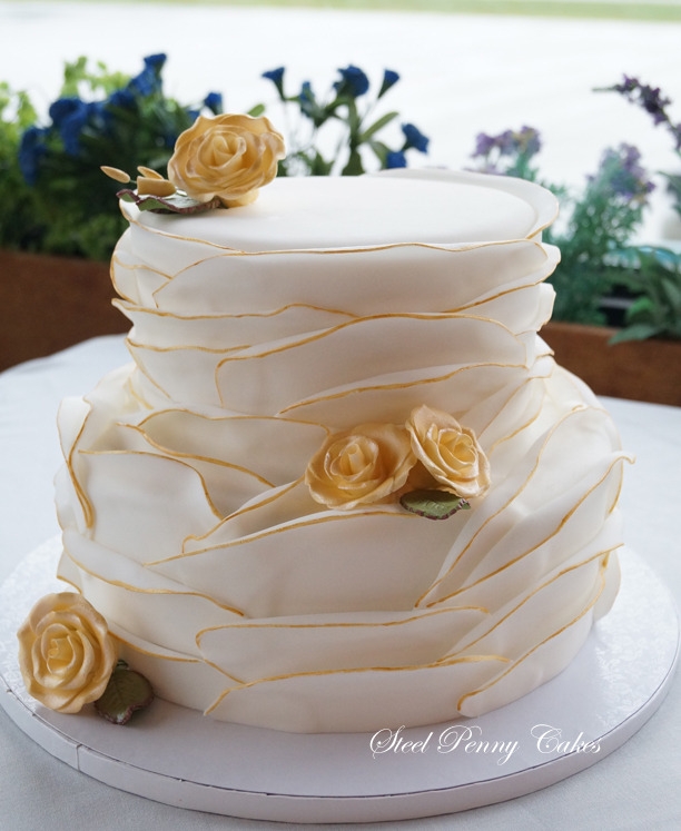 Wedding Cakes- Fondant wrapped design