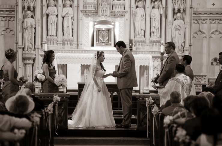 real wedding: melissa  tony  saint louis missori