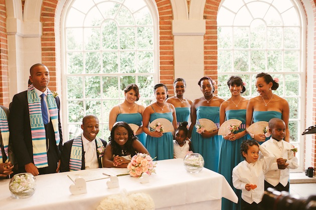 Unique Pink & Blue British, African & Caribbean Wedding (1)