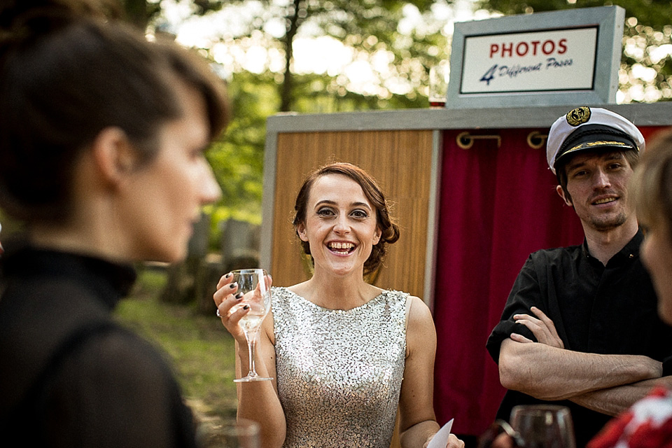 Sequins, Chandeliers and Disco Balls: A Decadent Festival Inspired Wedding in the Woods