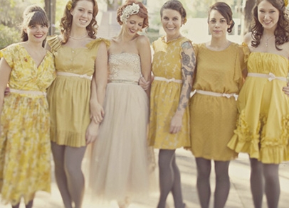 A Yellow Vintage Wedding