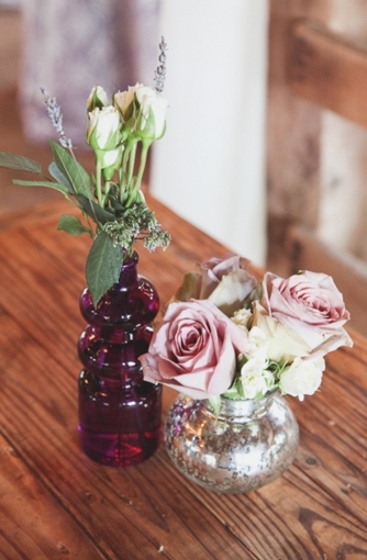 An Elegant Purple and Ivory Barn Wedding
