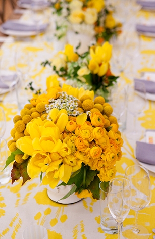 Cheerful Yellow Wedding in Wine Country by Alison Events