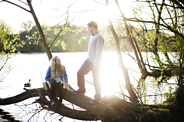 A Dreamy, 'Sitting In A Tree&' Engagement Shoot