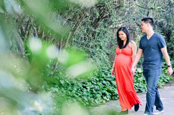 Inspired by this Outdoor Garden Maternity Photo Session