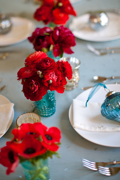 Holiday Color Palette - Turquoise + Red