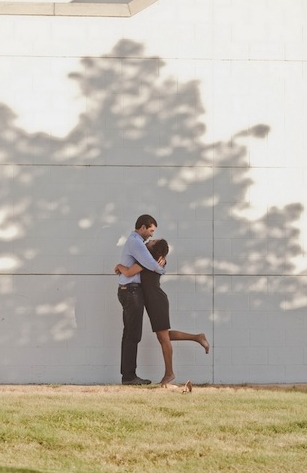 Perfectly Playful City Chic Engagement Shoot