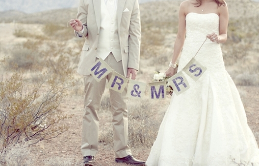Vintage Eclectic Purple Nevada Wedding