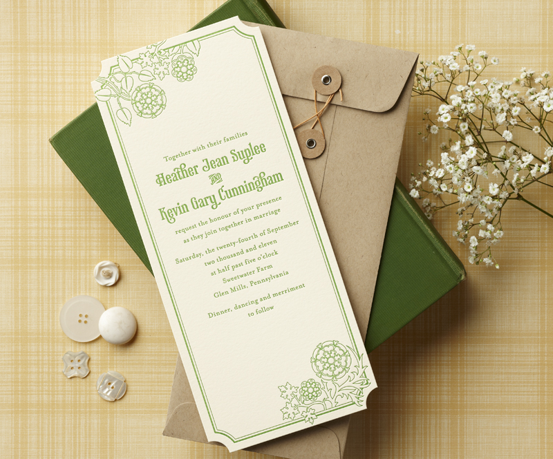 Letterpress Wedding Invitations & Stationery