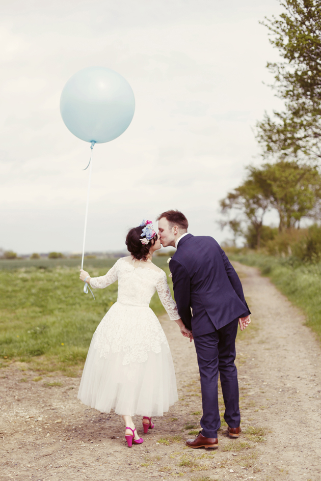 Colourful Vintage Barn Wedding In The Countryside