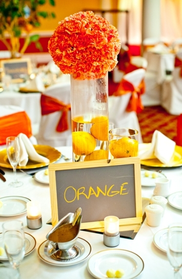 Elegant Orange & Blue Orange Grove Themed Wedding