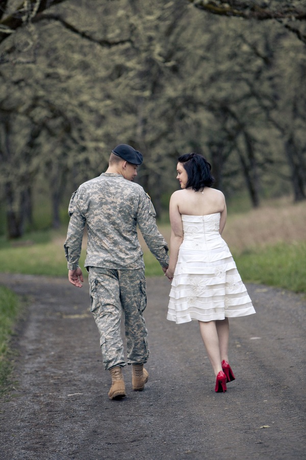 A Romantic, Military Engagement Shoot: Uniforms & Love Letters