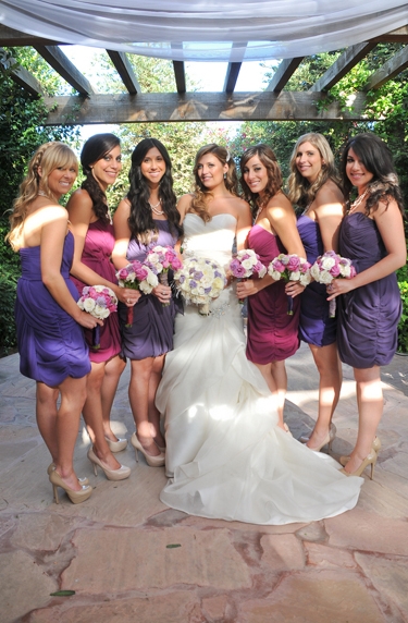 Classic Pink & Purple California Wedding