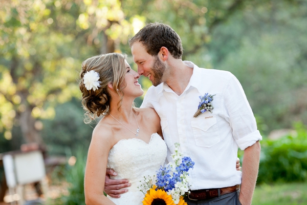 Rustic Blue and Yellow Wedding from Kim J Martin Photography