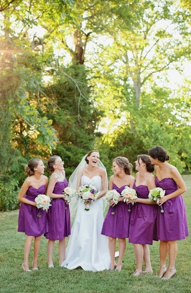 Rustic Purple Tennessee Barn Wedding