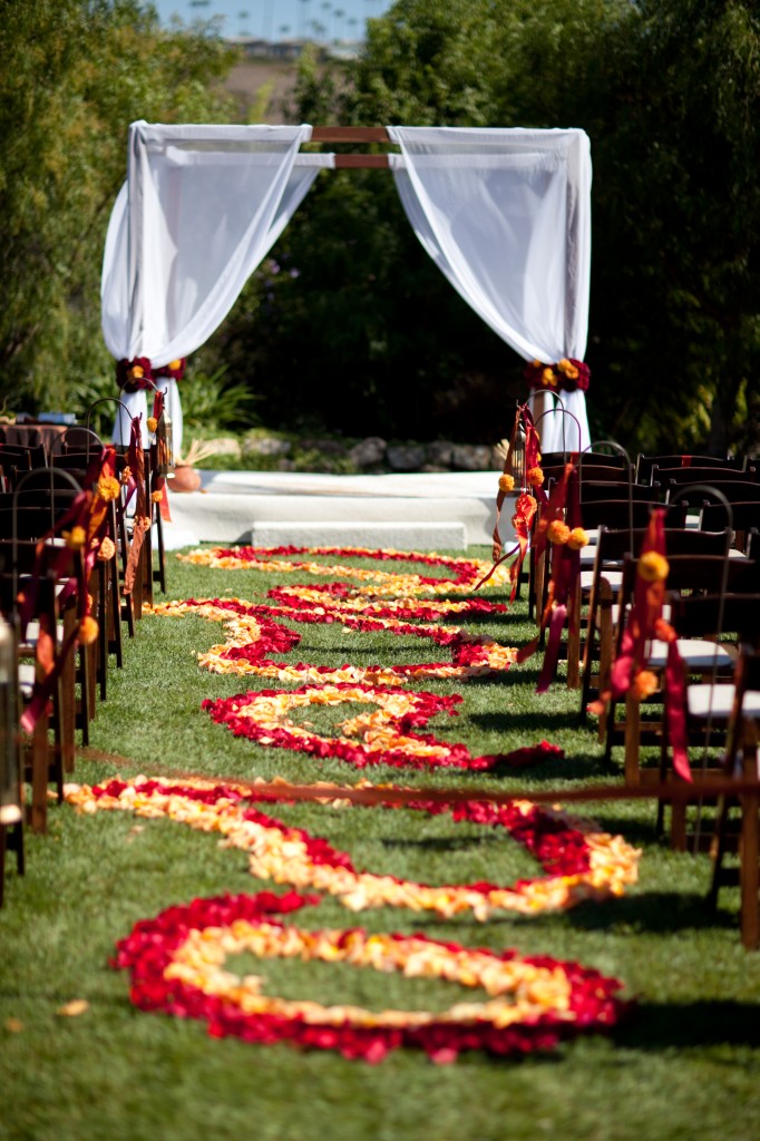 Inspired by this Bold Red, Gold and Ivory Sri Lankan Wedding at the Church Estate in Malibu