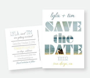 Photo Save the Date Postcards