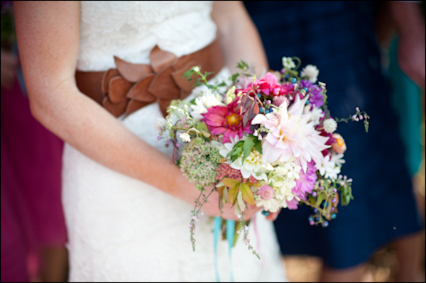 Fuchsia and Turquoise Virginia Barnyard Wedding
