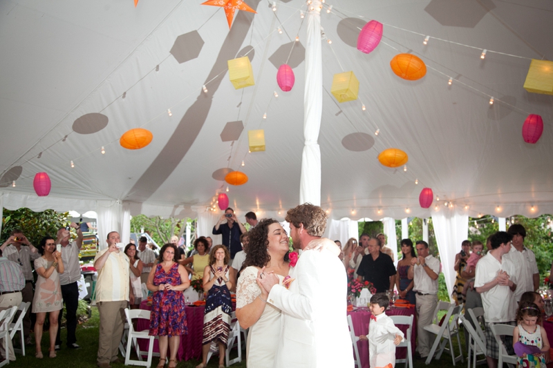 Pink & Orange New Jersey Beach Wedding