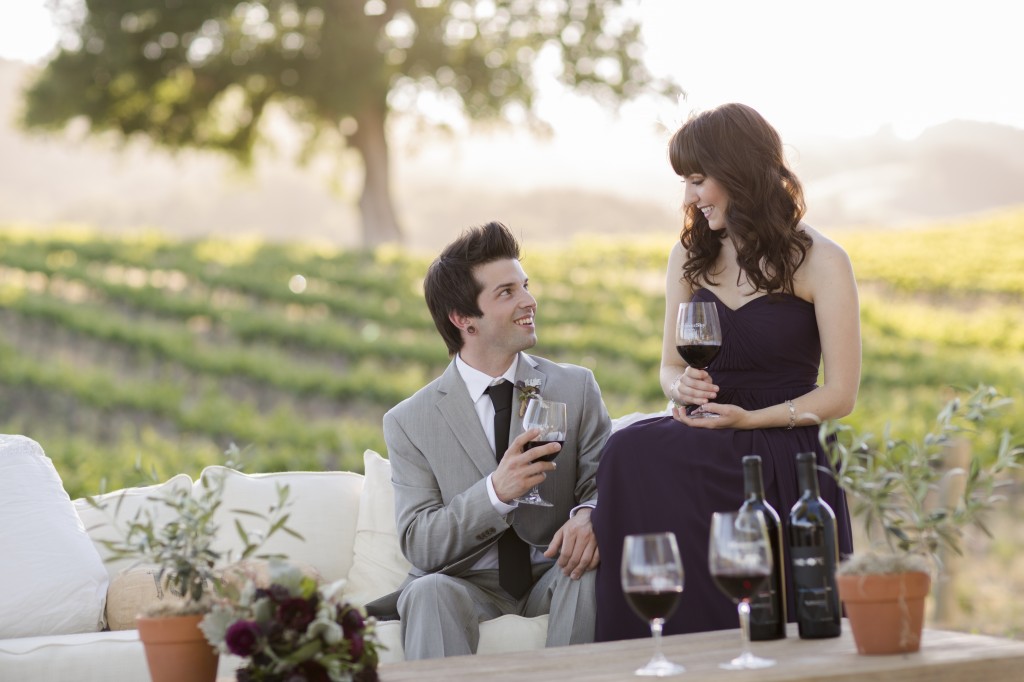 Inspired by this Gold and Purple Wine Country Wedding Shoot