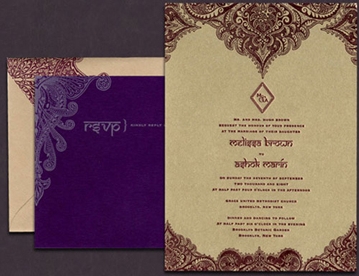 Indian wedding Invitations by Atelier Isabey