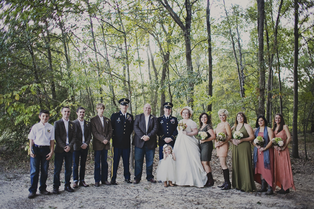 DIY, Glittery, Pumpkin Filled Fall Wedding In The Woods